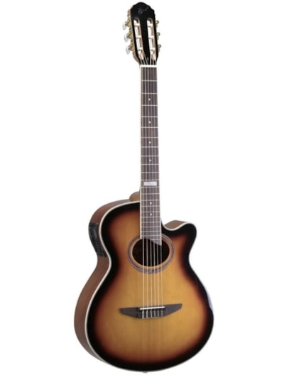 VIOLÃO TAGIMA VEGAS ELETRICO ATIVO NYLON SUNBURST C/AFINADOR