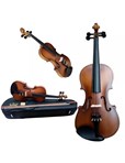 Violino Scarlett Envelhecido Fosco F 4/4 Tampo Linden, Lateral/fundo Flamed Maple, Escala Ebanizada